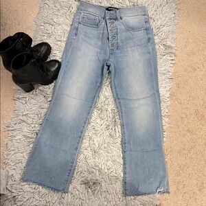 Express Light Blue Flare Jeans